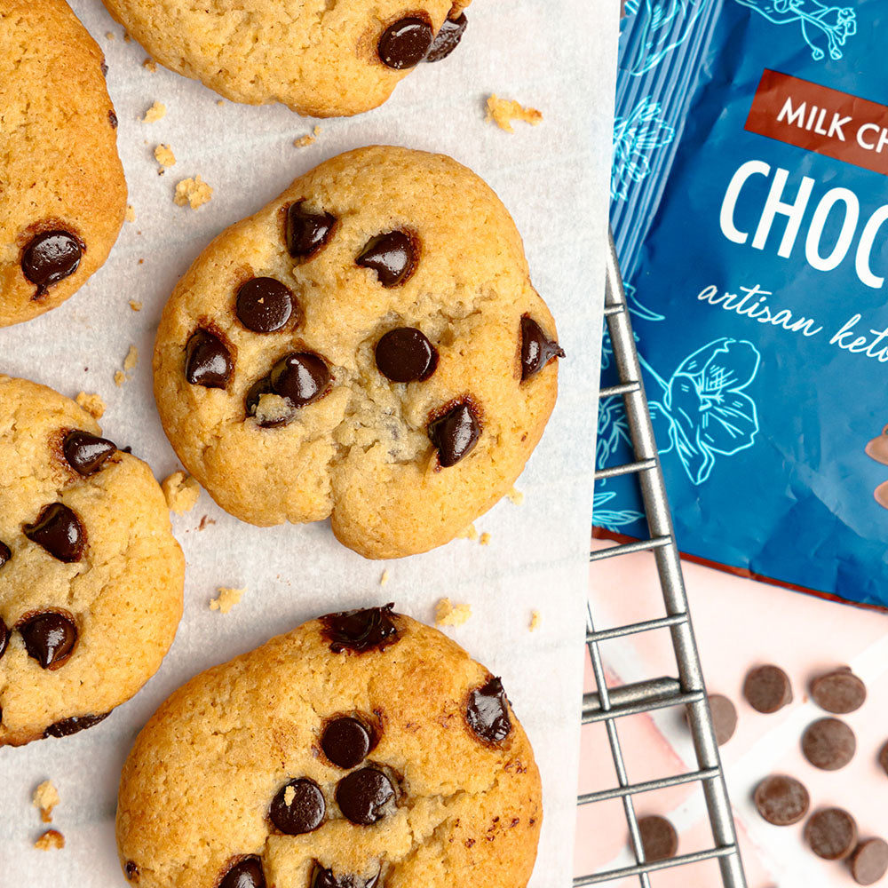 Keto Wheat Flour Chocolate Chip Cookies ChocZero