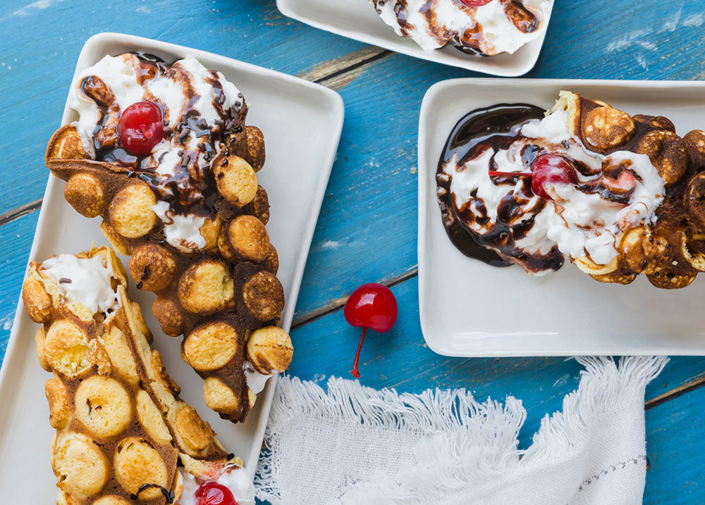 Easy Bubble Waffles