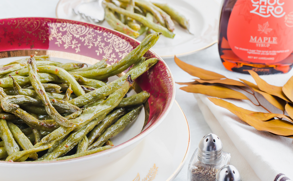 Keto Green Beans with Maple Mustard Dressing