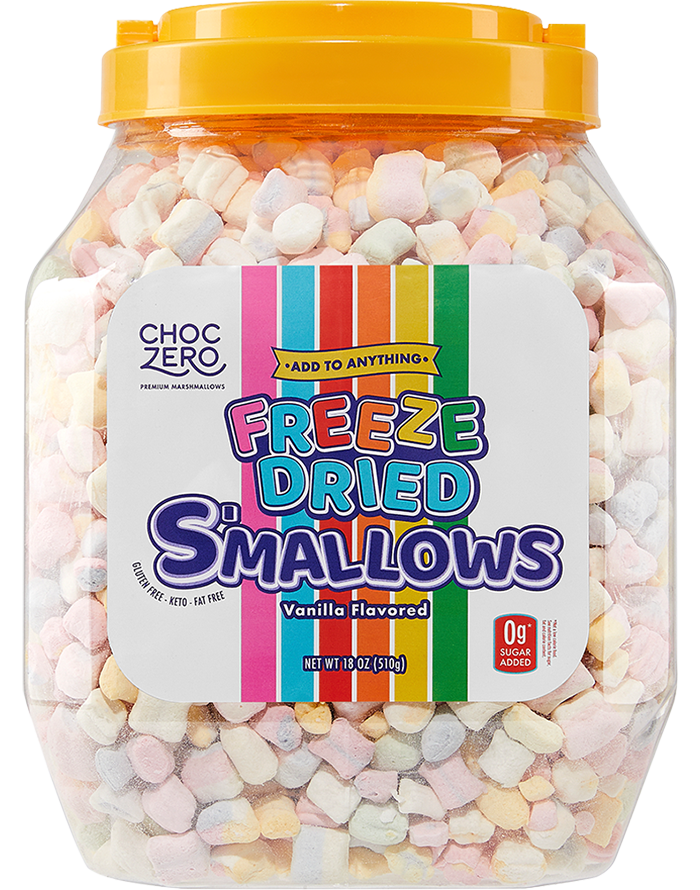 Freeze Dried Mini Marshmallow Bits Bulk Jar ChocZero