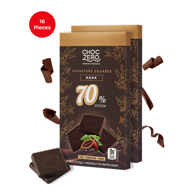 70% Dark Chocolate Squares