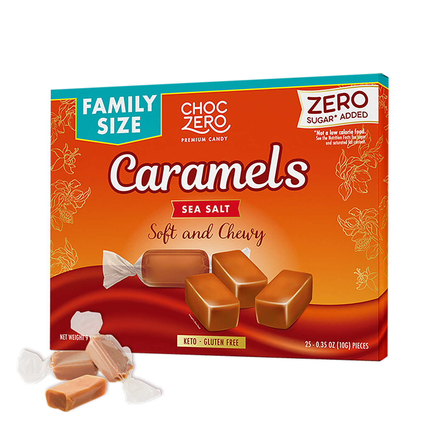 caramel♡ Sugar Free Caramels with Sea Salt - Keto Salted Caramel Candies