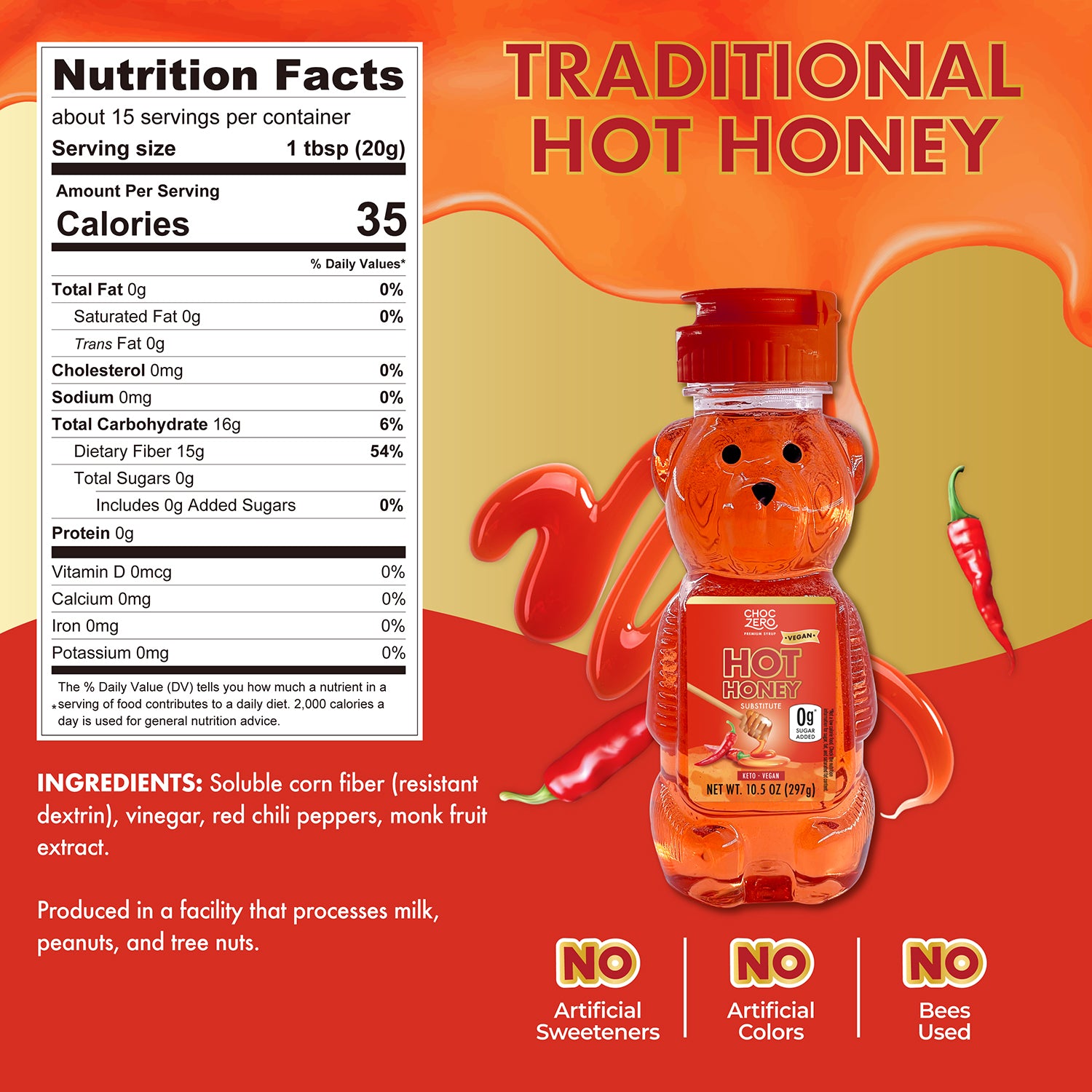 Keto Hot Honey - Vegan Spicy Honey Substitute, Sugar Free – ChocZero
