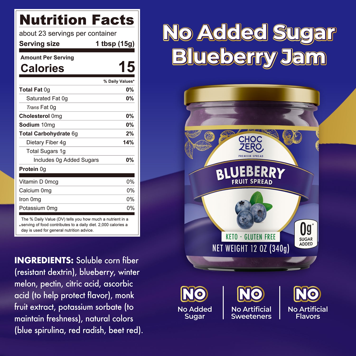 Keto Blueberry Fruit Spread – ChocZero