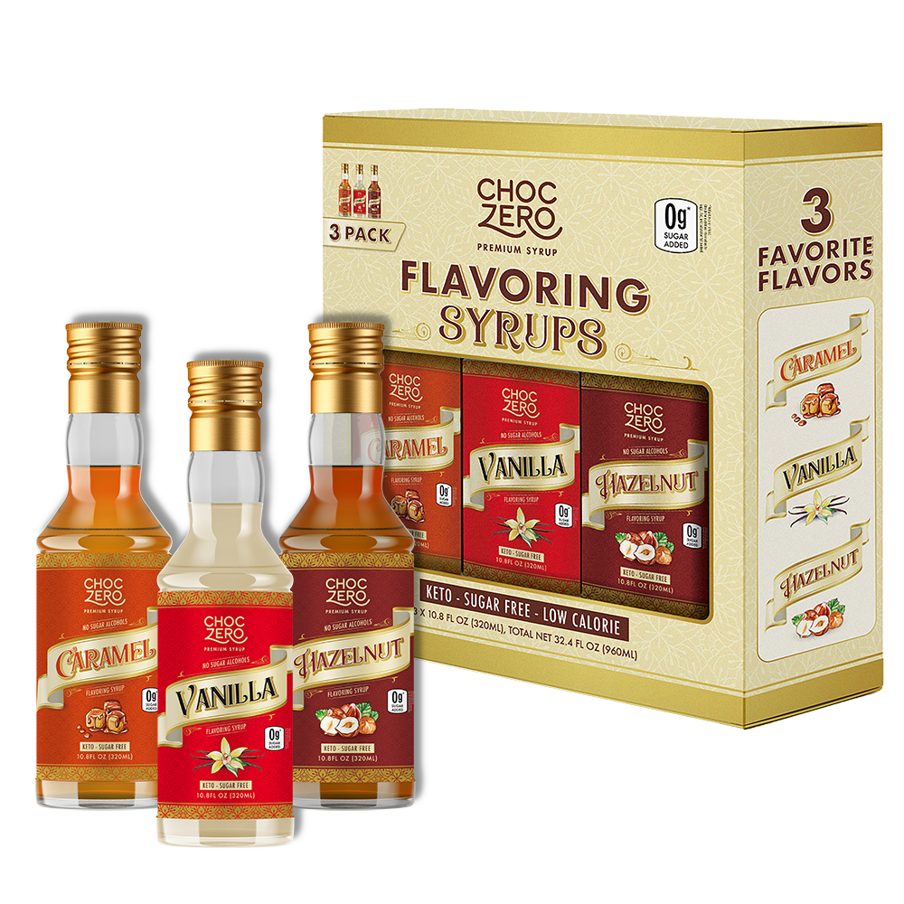 Sugar Free Coffee Syrup Trio - Caramel, Hazelnut, Vanilla Sugar Free Coffee Syrup Trio - Caramel, Hazelnut, Vanilla
