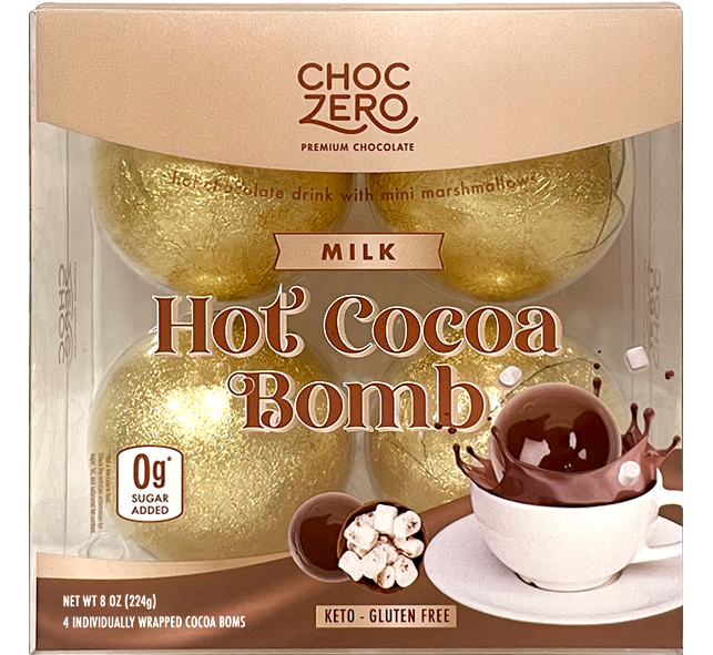 Keto Hot Cocoa Bombs Zero Sugar and Low Carb ChocZero