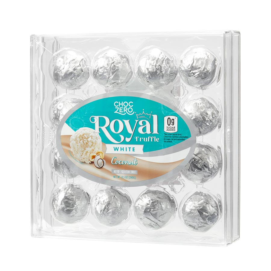 White Chocolate Coconut Royal Truffles No Sugar Added ChocZero