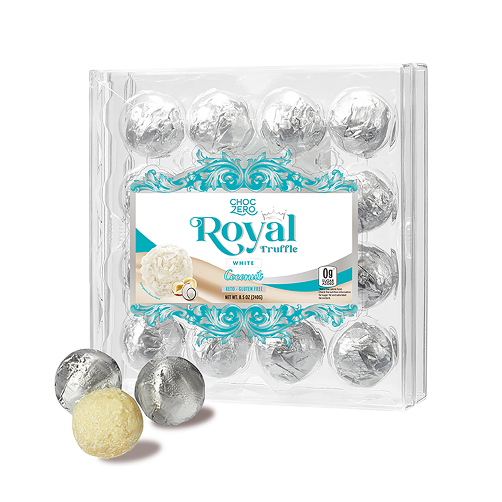 White Chocolate Coconut Royal Truffles - No Sugar Added – ChocZero
