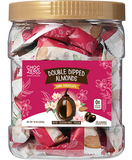 Dark Chocolate Vegan Almonds Bulk Jar