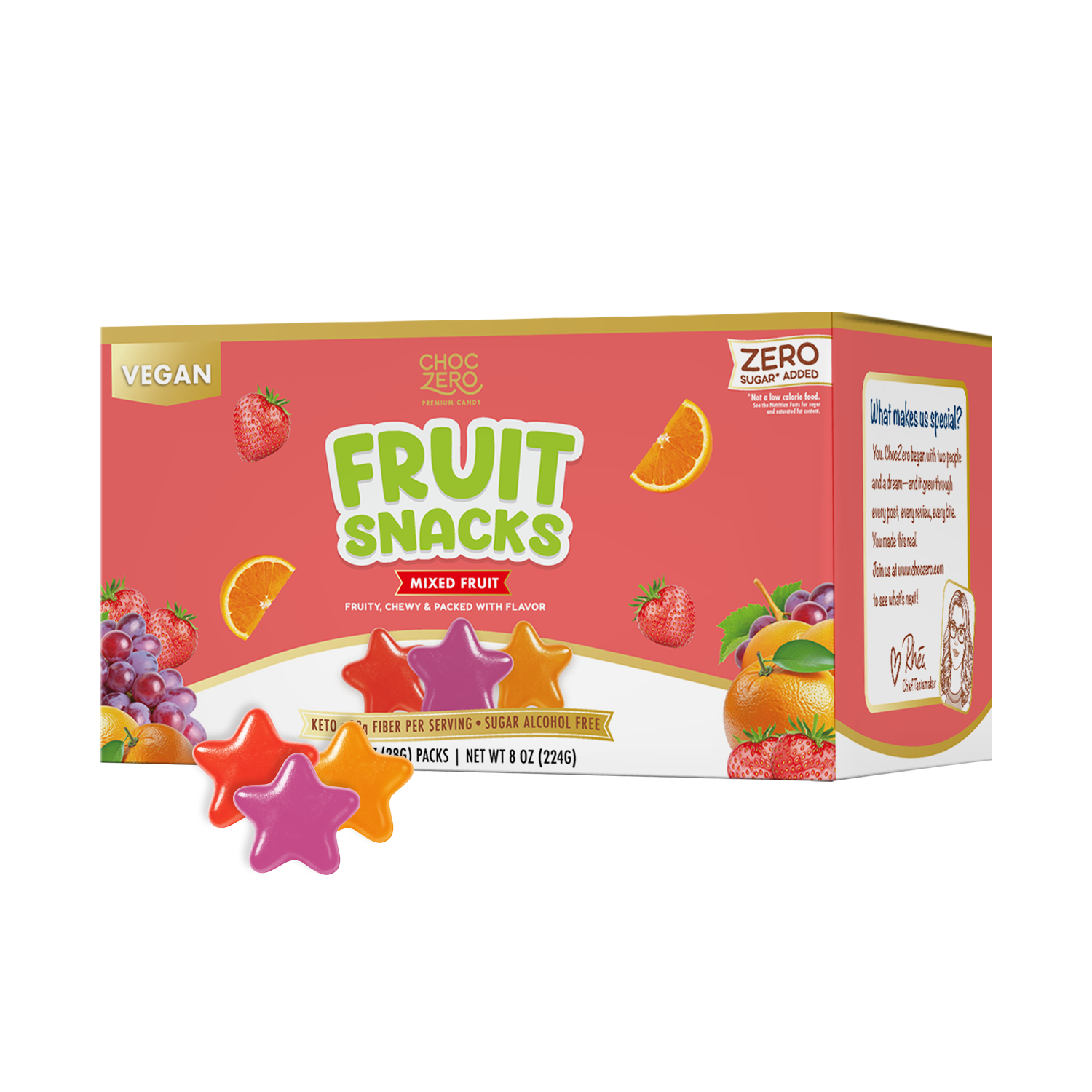No Sugar Added Fruit Snacks – Mixed Fruit, Vegan & High Fiber