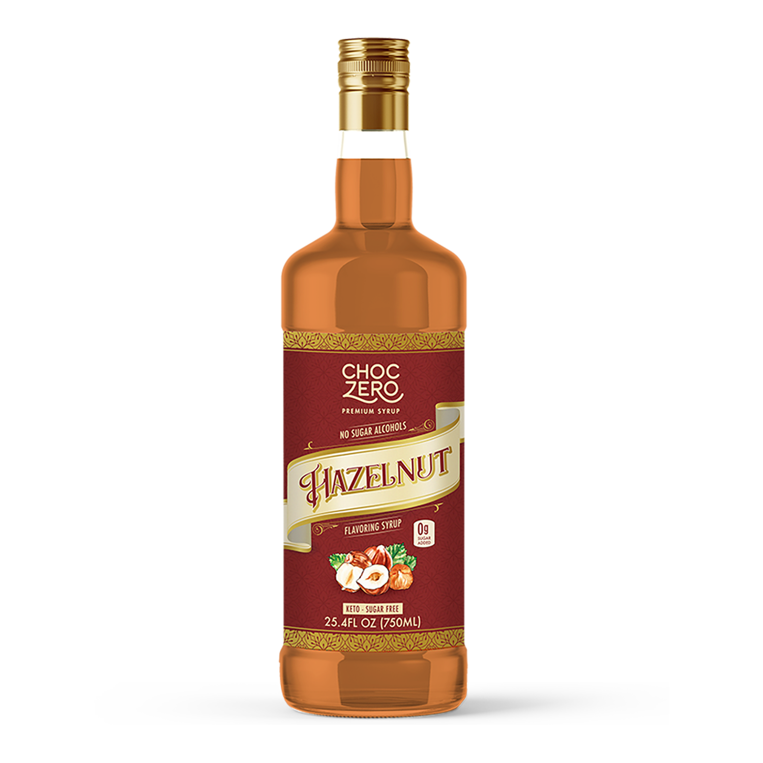 Sugar Free Hazelnut Coffee Syrup - Keto Friendly Flavoring Syrups