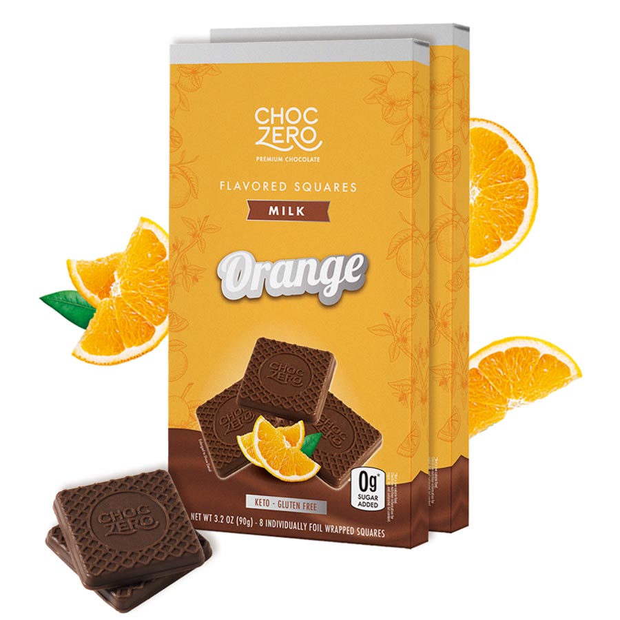 Keto Milk Chocolate Orange Squares - Sugar Free, Low Carb – ChocZero