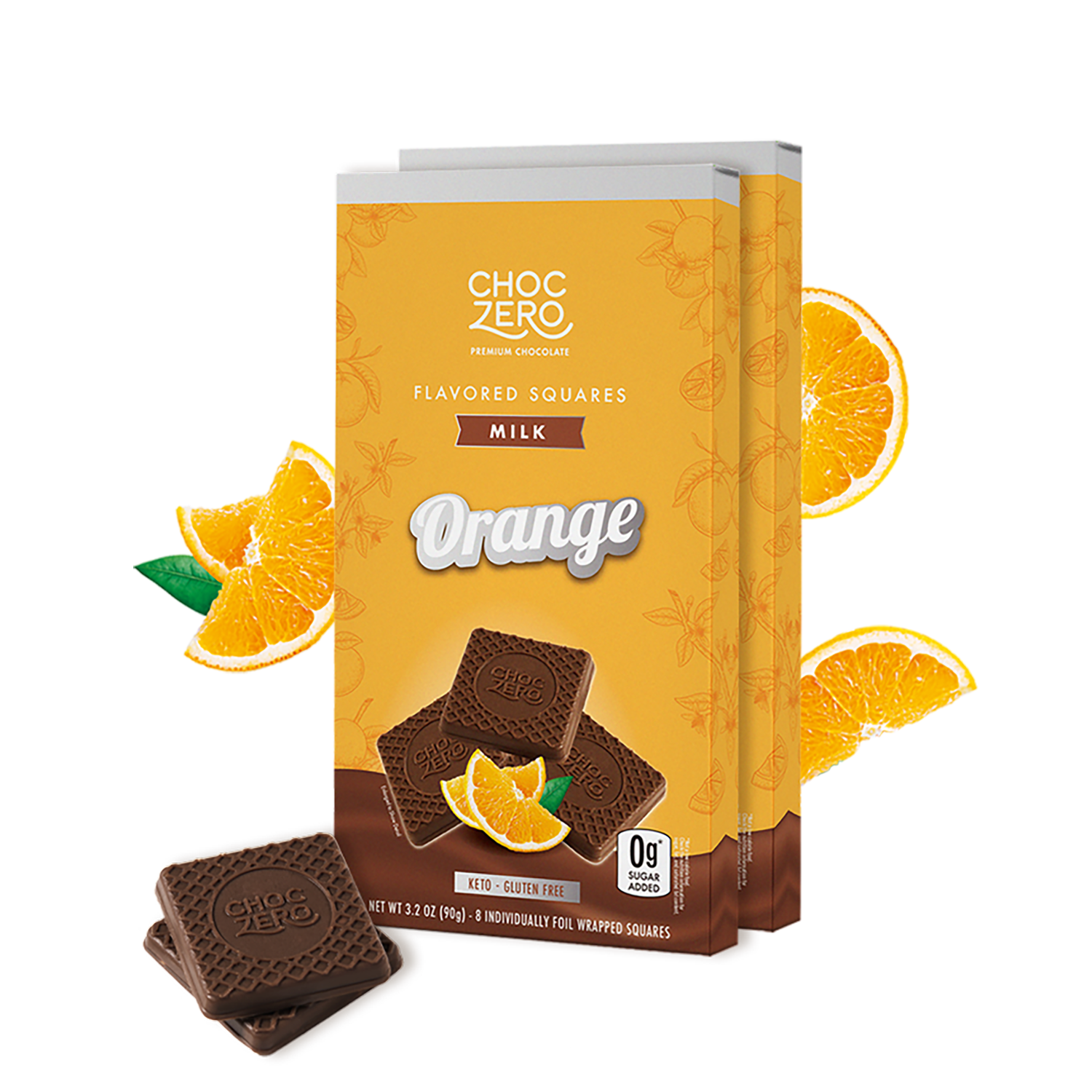 Keto Milk Chocolate Orange Squares - Sugar Free, Low Carb – ChocZero