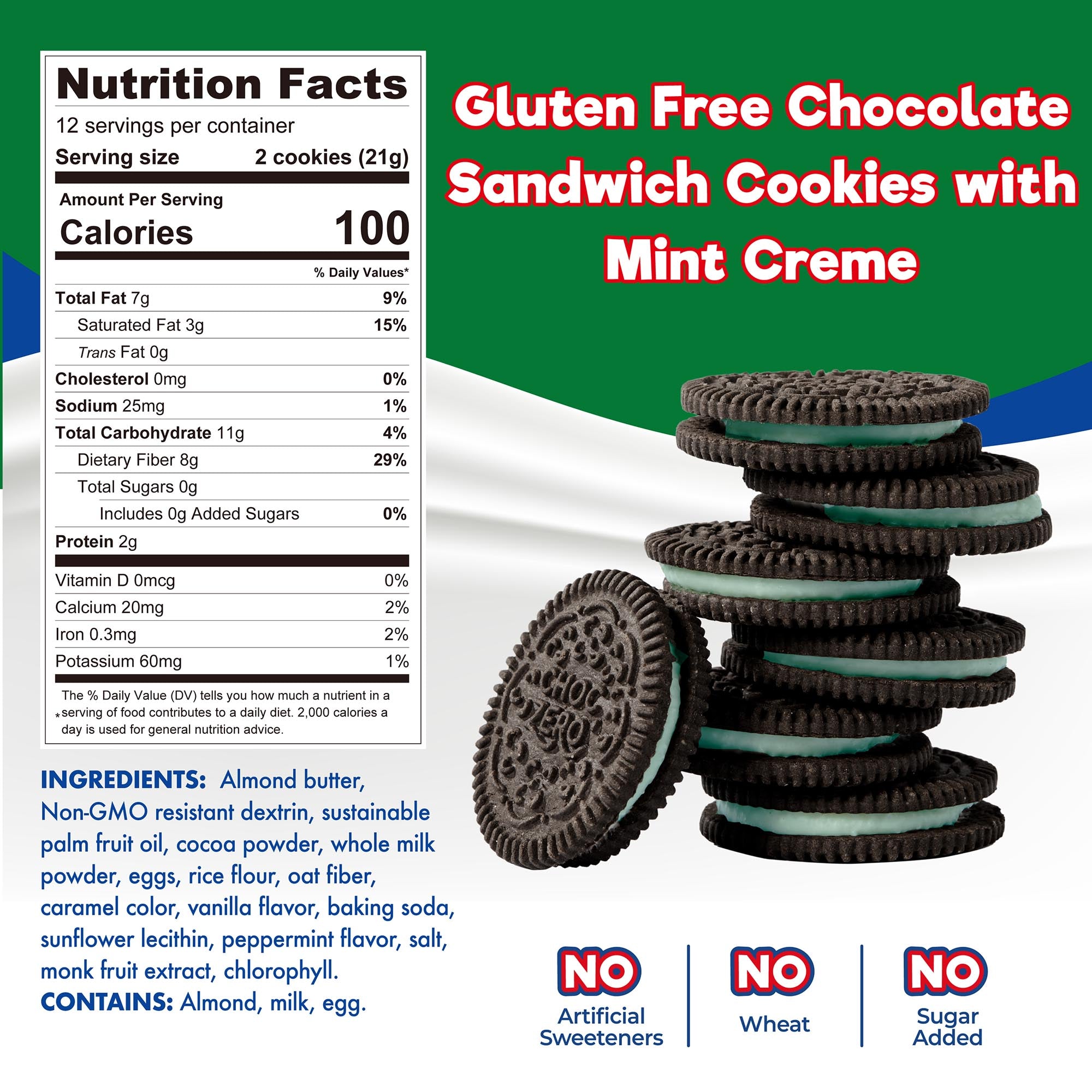 Dunkies Chocolate Mint Sandwich Cookies – ChocZero