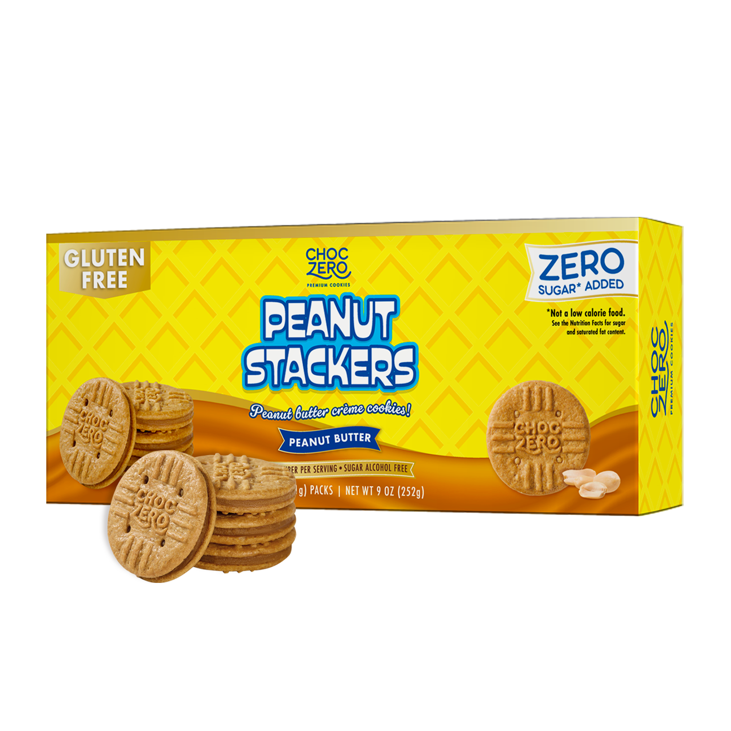 No Sugar Added Peanut Butter Sandwich Cookies – Peanut Stackers No Sugar Added Peanut Butter Sandwich Cookies – Peanut Stackers