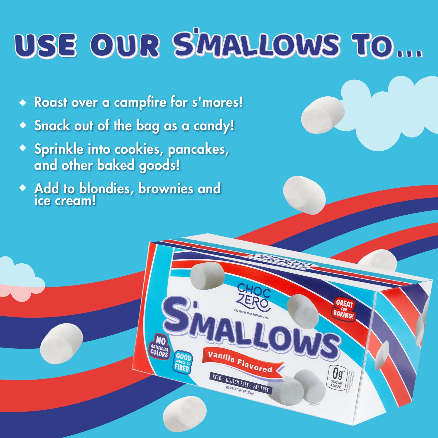 タラレイマクラ   マシュマロ？ Keto Sugar Free Marshmallows - Gluten Free, Zero Sugars – ChocZero