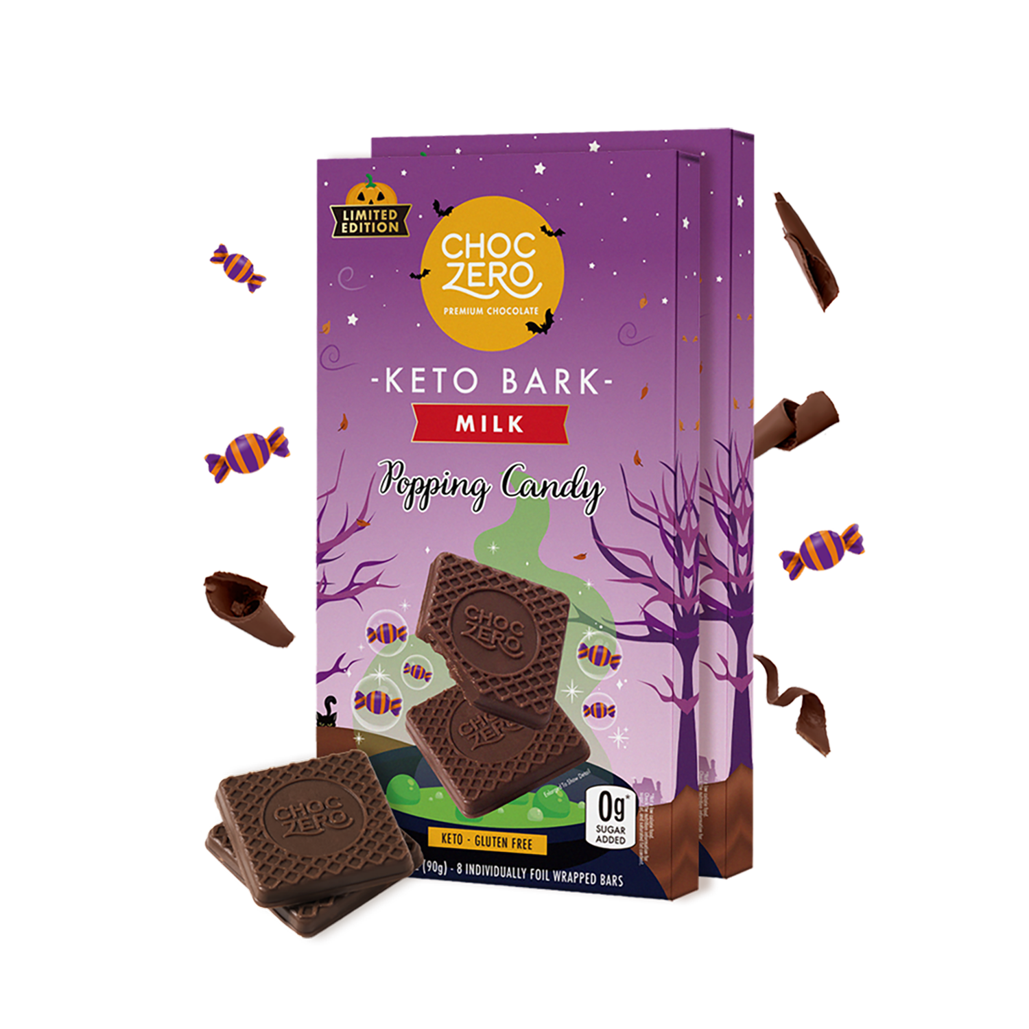 Halloween Popping Keto Bark - Gluten Free Halloween Candy – ChocZero
