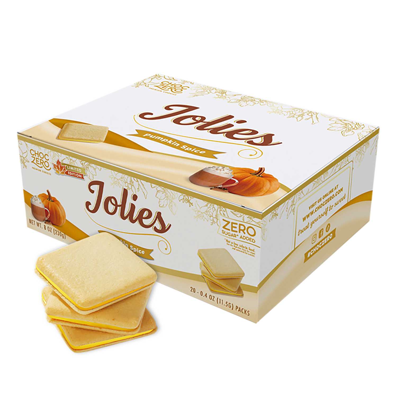 Pumpkin Spice Jolies Cookies – ChocZero