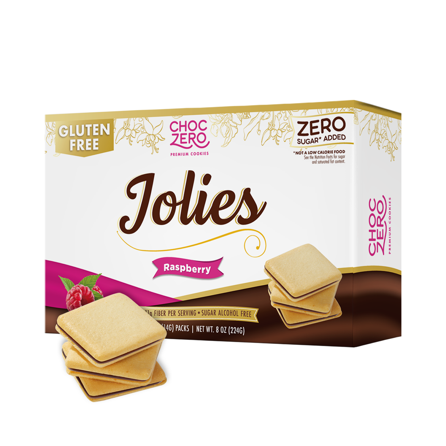 Dark Chocolate Raspberry Jolies – No Sugar Added, Gluten Free