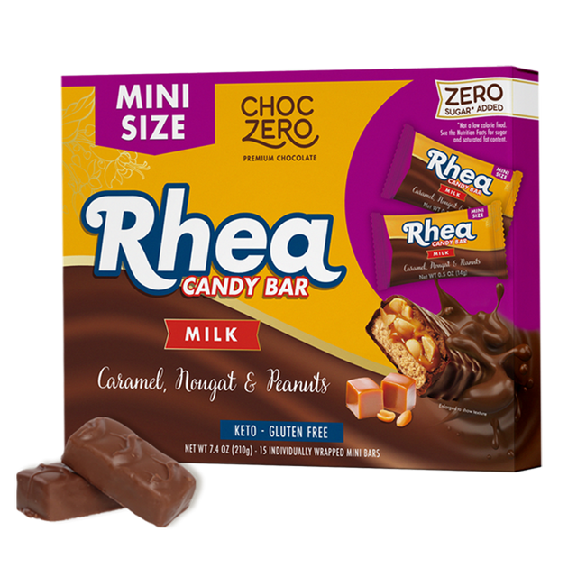 Snack Size Peanut Caramel Rhea Candy Bars