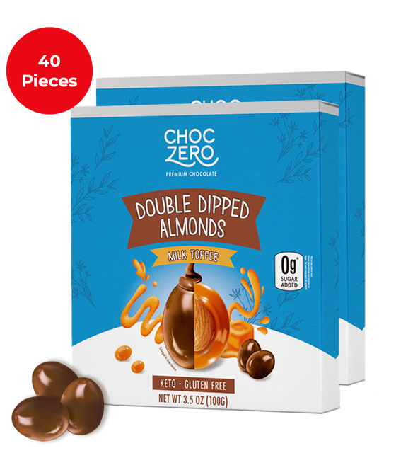 Keto Milk Chocolate Covered Toffee Almonds