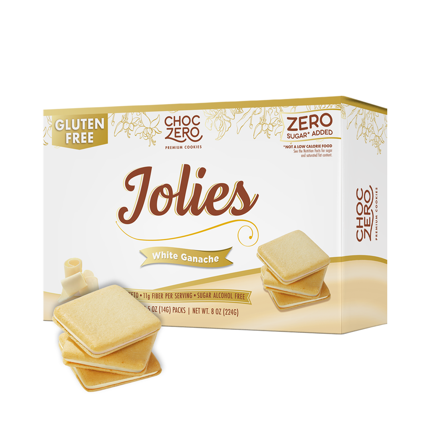 White Chocolate Jolies Cookies – No Sugar Added, Gluten Free