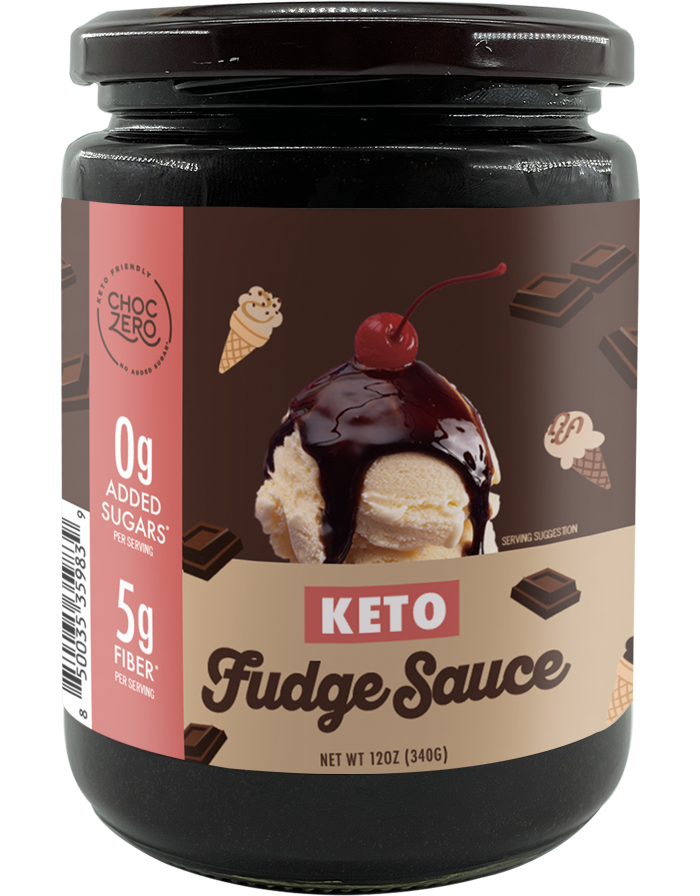 Keto Hot Fudge Sauce Vegan, Sugar Free Ice Cream Topping ChocZero