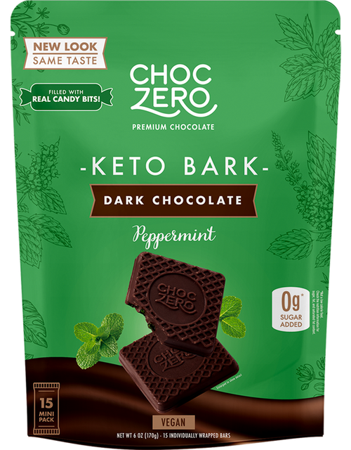 Dark Chocolate Peppermint Keto Bark
