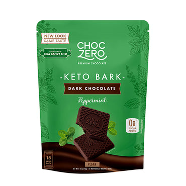 Dark Chocolate Peppermint Keto Bark
