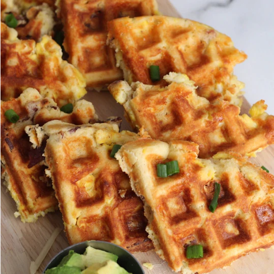 Loaded Savory Keto Waffles