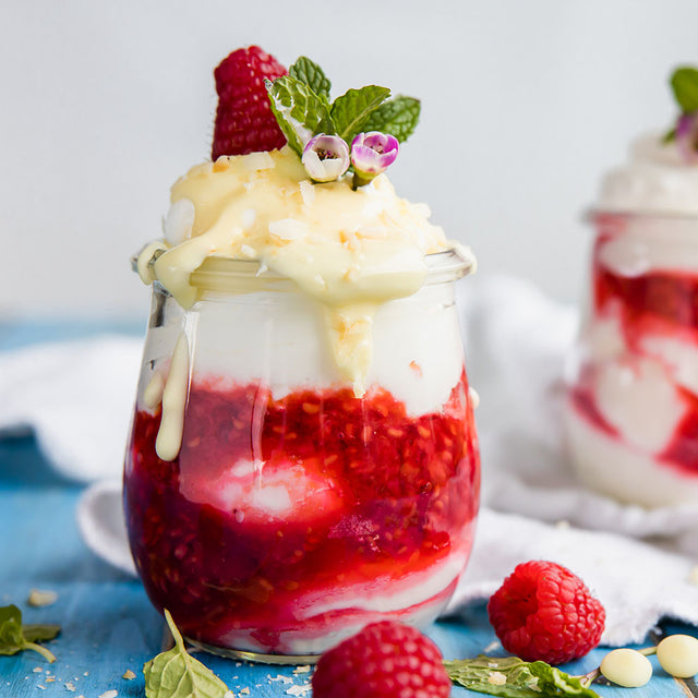 3-Ingredient Keto Raspberry Fool