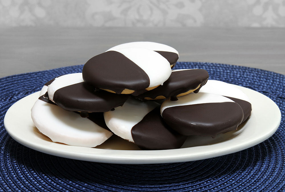 Low Sugar Black and White Cookies