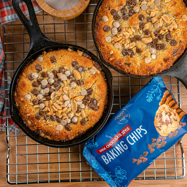 Chocolate Chip Keto Skillet Cookie