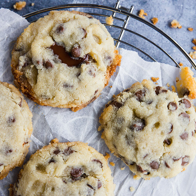 Single Serve Keto Chocolate Hazelnut Stuffed Cookie