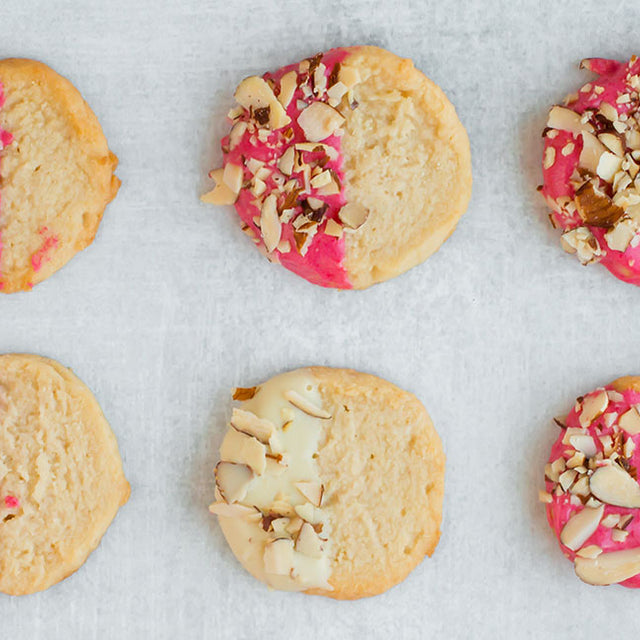 Cherry Almond Keto Shortbread Cookies