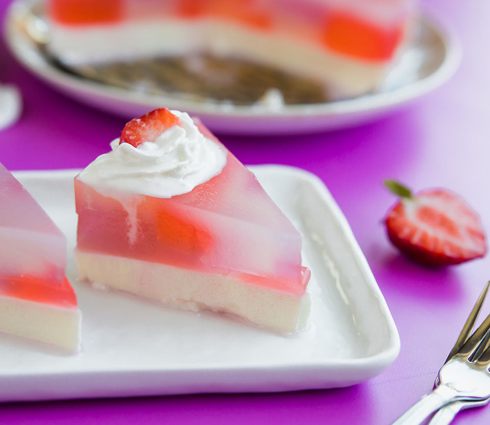Colorful Keto Prism Cake: Low Carb Jelly Cake Made with Agar-Agar