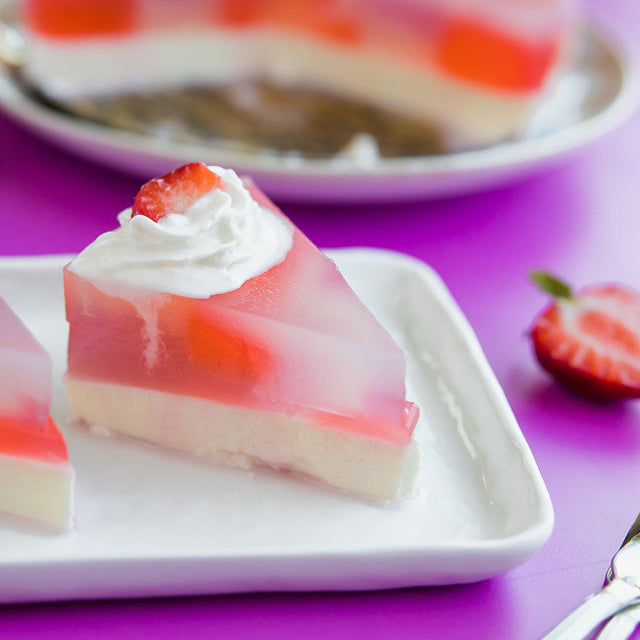 Colorful Keto Prism Cake: Low Carb Jelly Cake Made with Agar-Agar