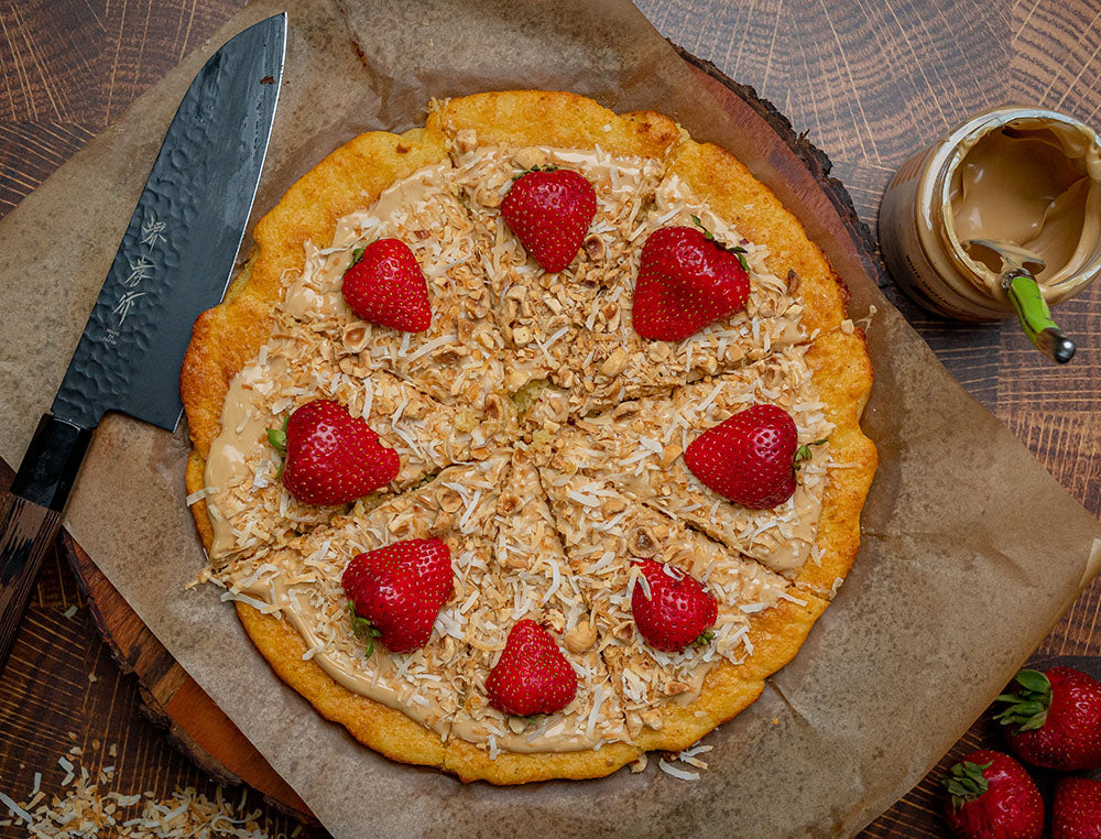 Keto Friendly Dessert Pizza with Fathead Dough