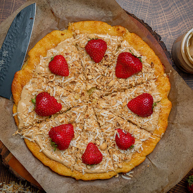 Keto Friendly Dessert Pizza with Fathead Dough