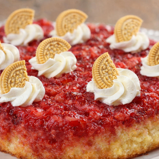 Keto Strawberry Upside-Down Cake