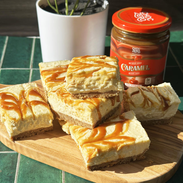Gluten Free Salted Caramel Cheesecake Bars