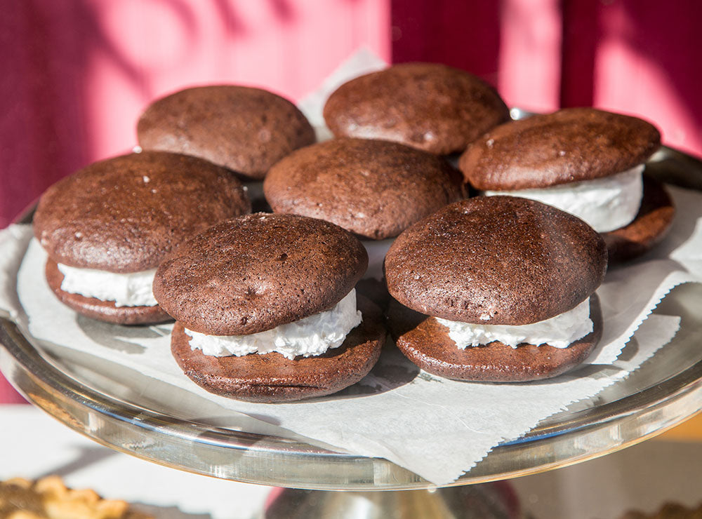 Keto Whoopie Pies with Sugar Free Vanilla Frosting ChocZero