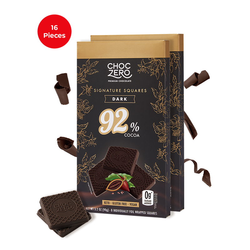 ChocZero 92% Dark Chocolate Squares product thumbnail