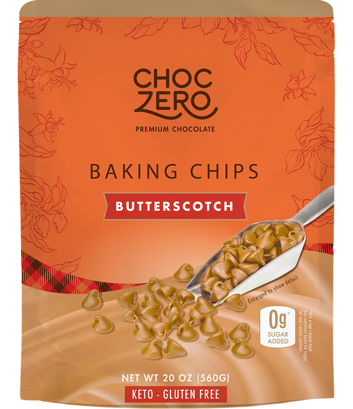 Keto Butterscotch Baking Chips Low Carb, No Sugar Added ChocZero
