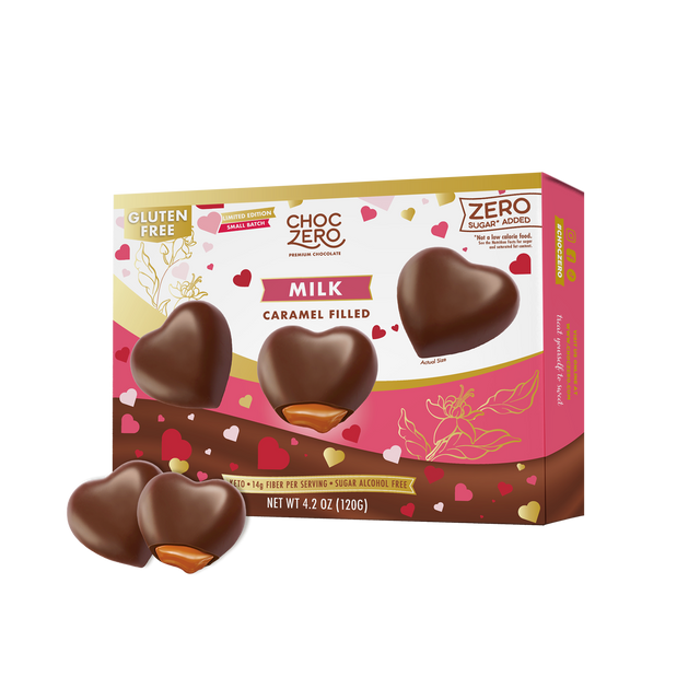 Milk Chocolate Caramel Hearts