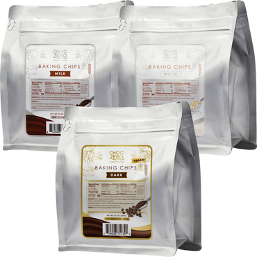 Chocolate Chips Variety Bundle - White, Milk & Dark Baking Chips 3-pack