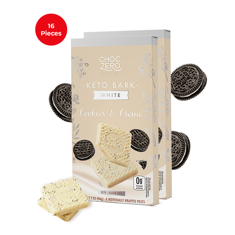 White Chocolate Cookies & Creme Keto Bark