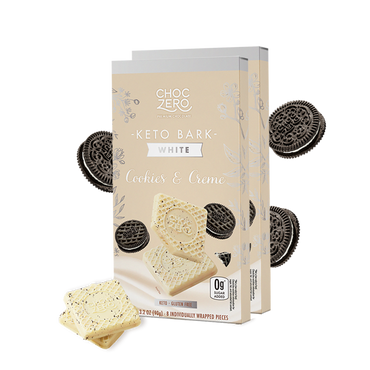 White Chocolate Cookies & Creme Keto Bark