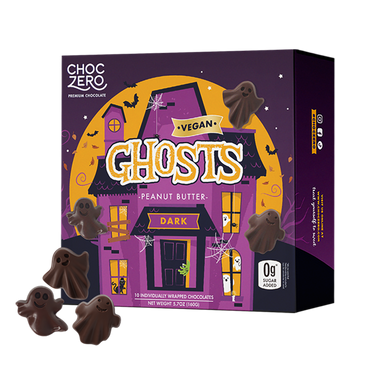 Dark Chocolate Peanut Butter Ghosts
