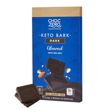 Dark Chocolate Almond Keto Bark Bar